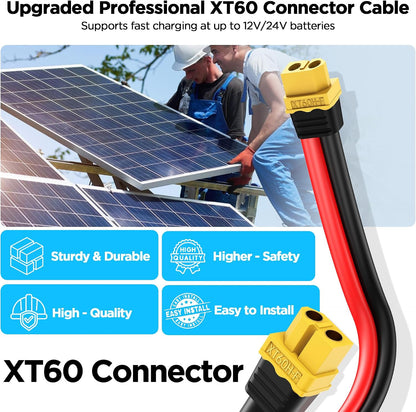 20FT Mc4 to Xt60 Connector Solar Charge Cable