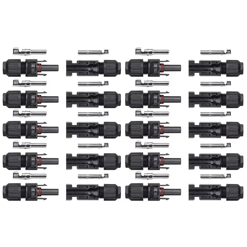 10 Pairs Solar Connector MC4 1000V Solar Plug 30A for PV Cable Connection UV Resistant IP67 Male Female Connector