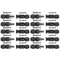10 Pairs Solar Connector MC4 1000V Solar Plug 30A for PV Cable Connection UV Resistant IP67 Male Female Connector