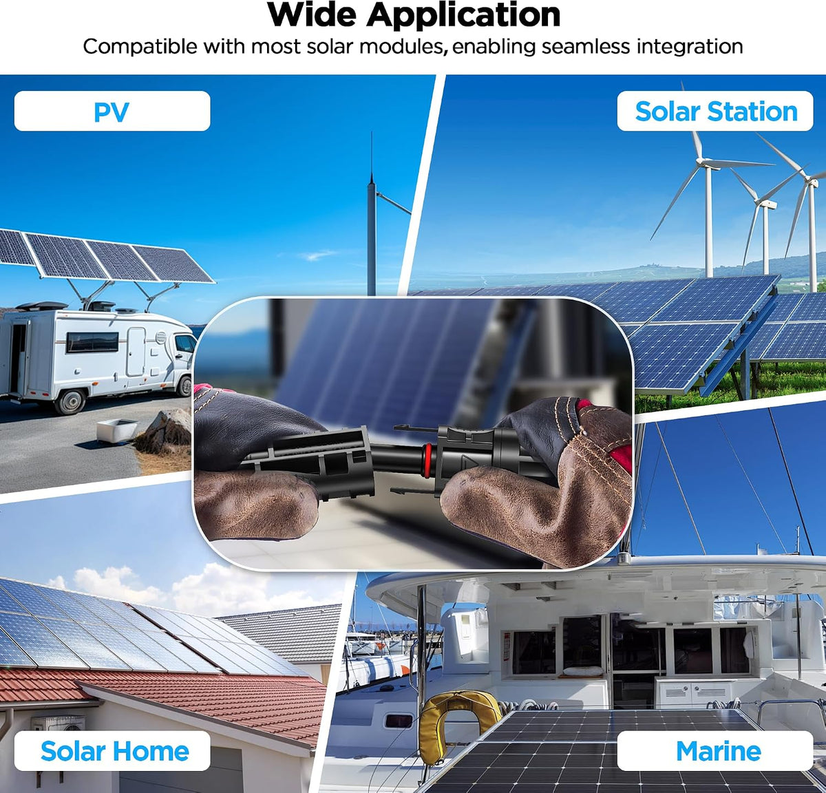 20FT Mc4 to Xt60 Connector Solar Charge Cable