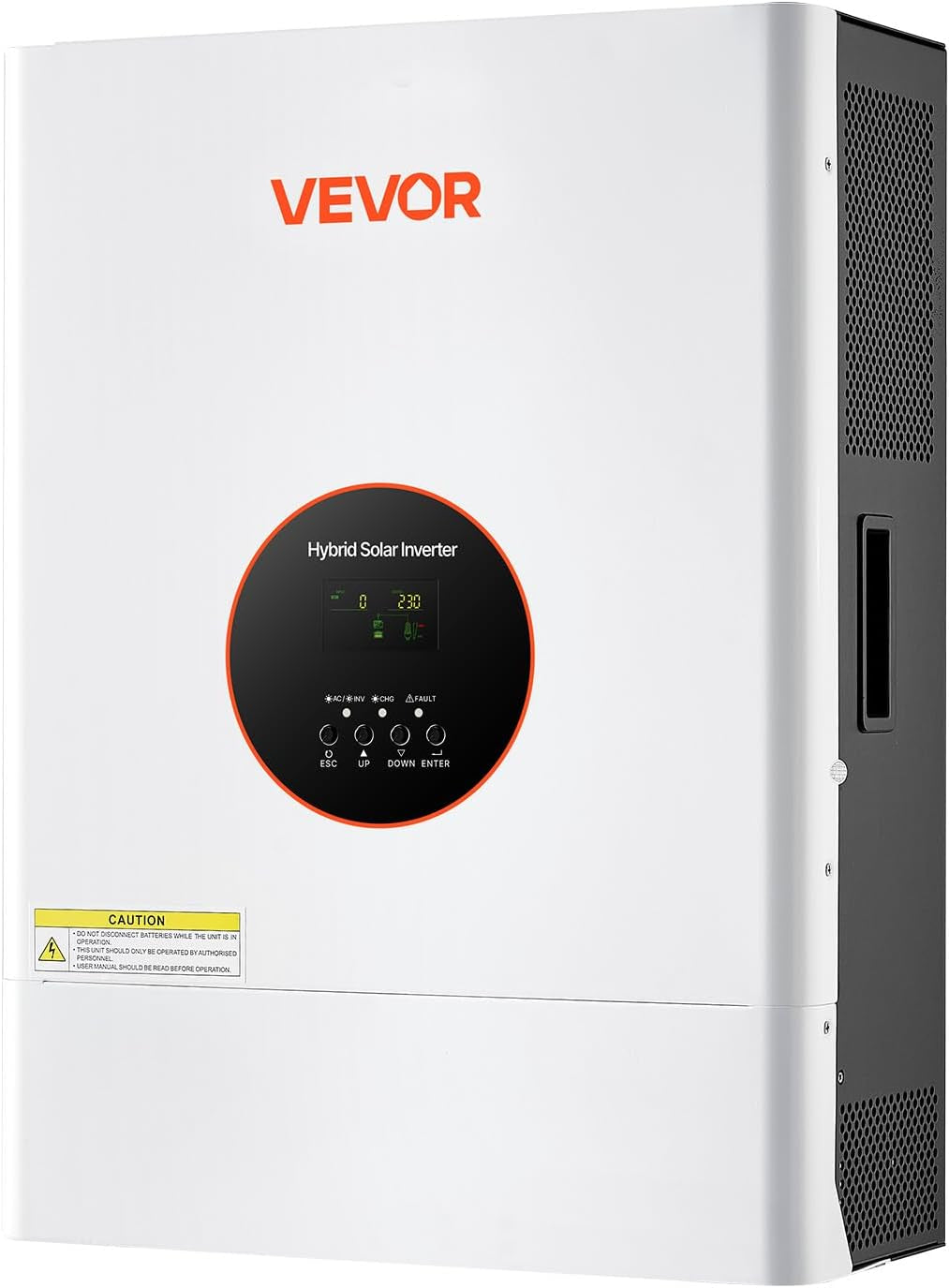 6400W 48V Hybrid Solar Inverter, 120V/240V Split Phase, Built-In 120A MPPT Solar Charge Controller, Low Frequency Pure Sine Wave Power Inverter, for Lead Acid Lithium Battery Off-Grid, NO Wifi
