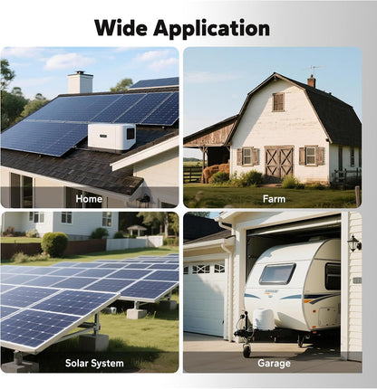 3500W Solar Inverter Charger, All-In-One 48V DC-120V AC, 80A MPPT