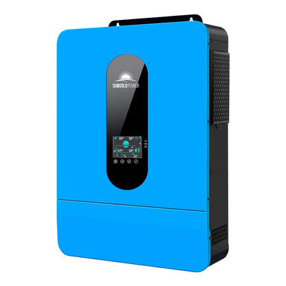 SUNGOLDPOWER UL1741 SPH6548P 6500W DC 48V Split Phase Solar Inverter,120V/240V AC Input/Output (Settable),Built-In 2 MPPT Solar Controllers,Max. 140A Battery Charging,Inverter Charger Support Parallel