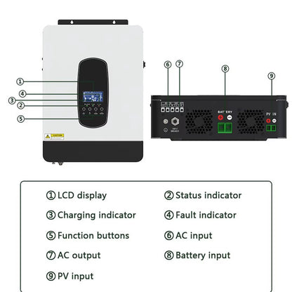 Solar Photovoltaic Inverter Control Integrated Machine - High-Power 1KW - 11KW Pure Sine Wave Inverter