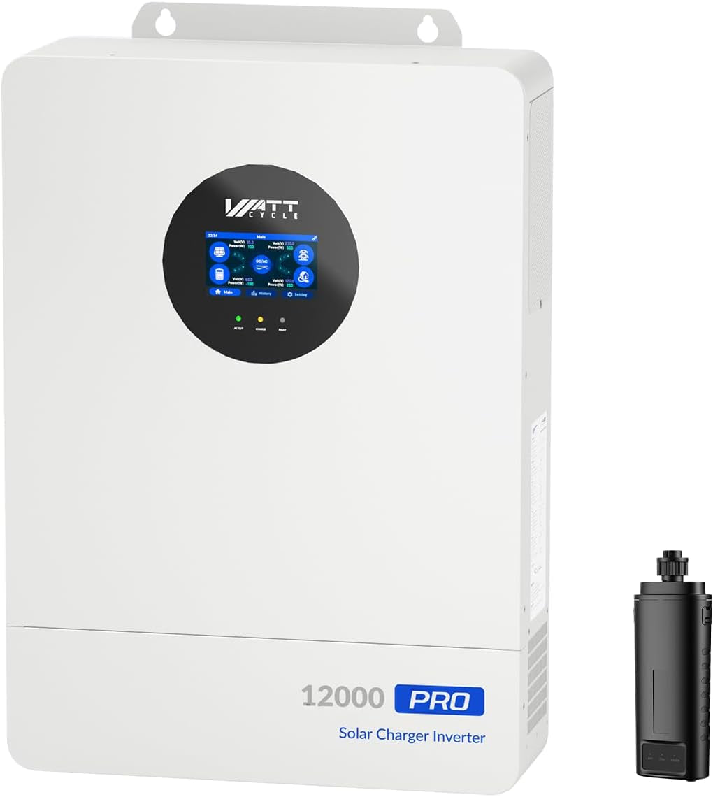 48V 12Kw Hybrid Inverter, 120/240V Split Phase Solar Charger