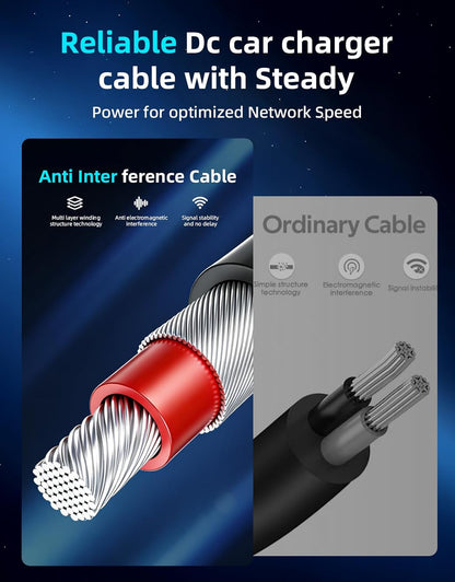 Starlink Mini Car Adapter, 10FT Starlink Mini Power Cable, 12V-24V