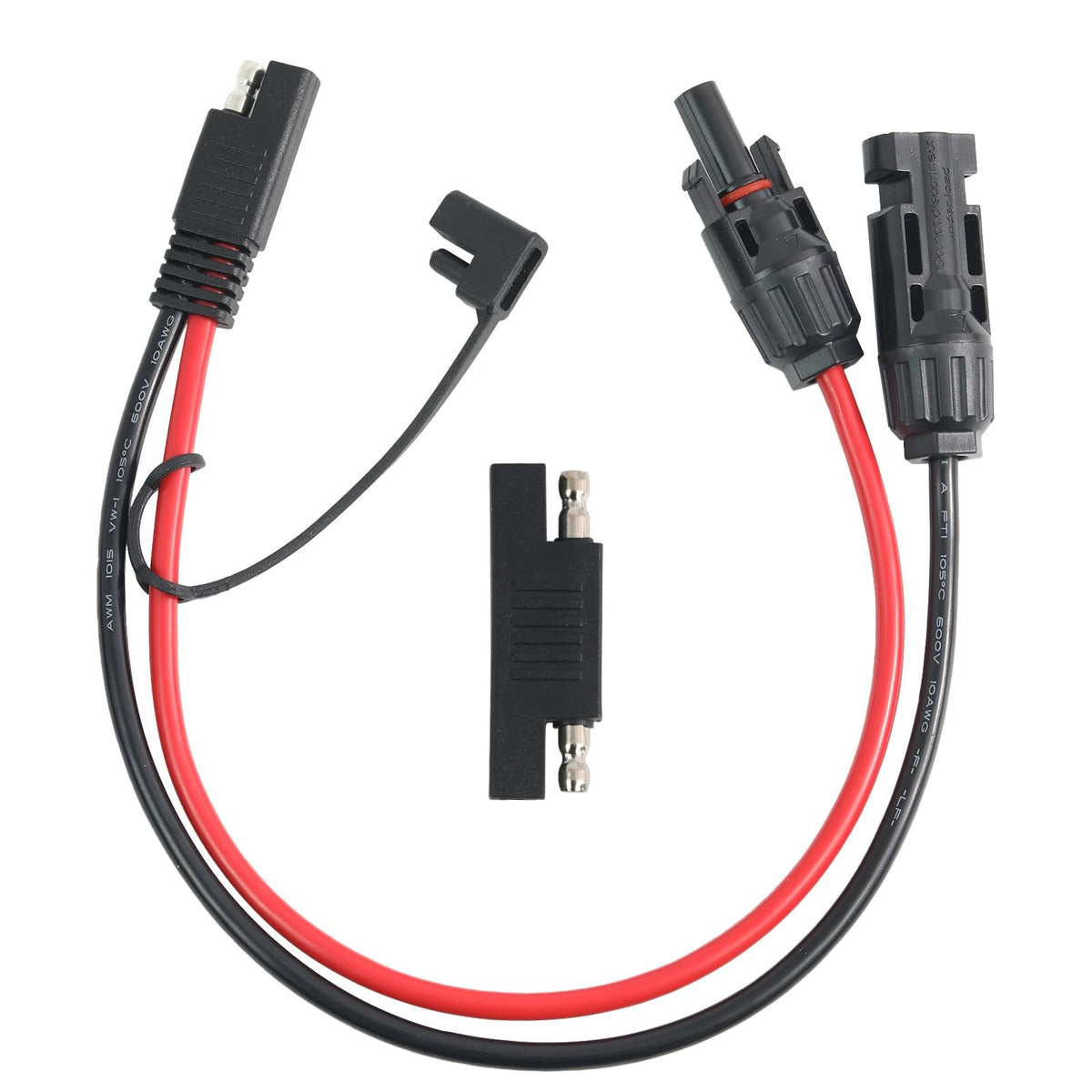 10AWG Solar PV Extension Cable SAE to MC4 Male Female 30A 600V for RV Solar Pan