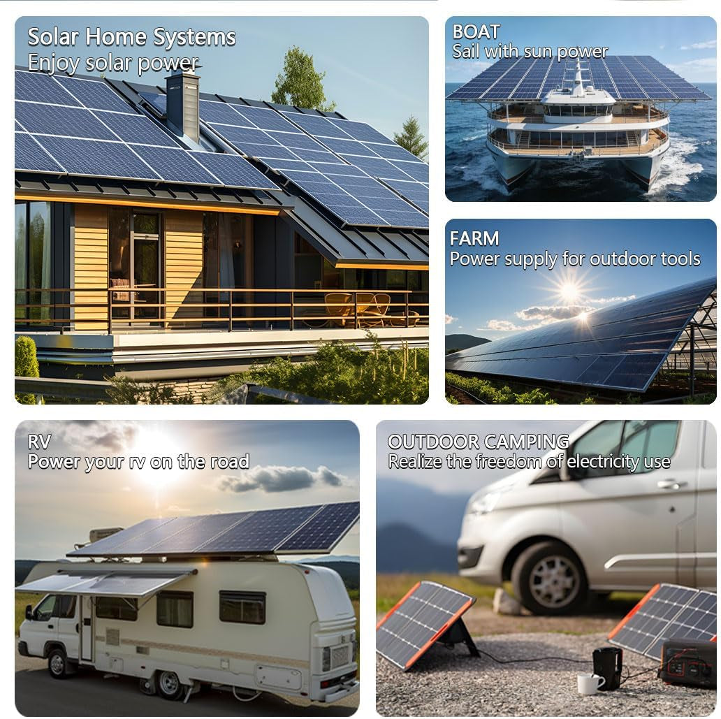 7200W Split Phase Hybrid Solar Inverter 48V DC to 120/240V AC, UL1741, Built-In 150A Solar Charger, 6-Unit Parallel to 43.2KW, Supports Battery-Free & Lithium/Lead-Acid, for Home/Rv/Cabin/Off-Grid