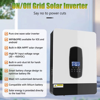Solar Photovoltaic Inverter Control Integrated Machine - High-Power 1KW - 11KW Pure Sine Wave Inverter