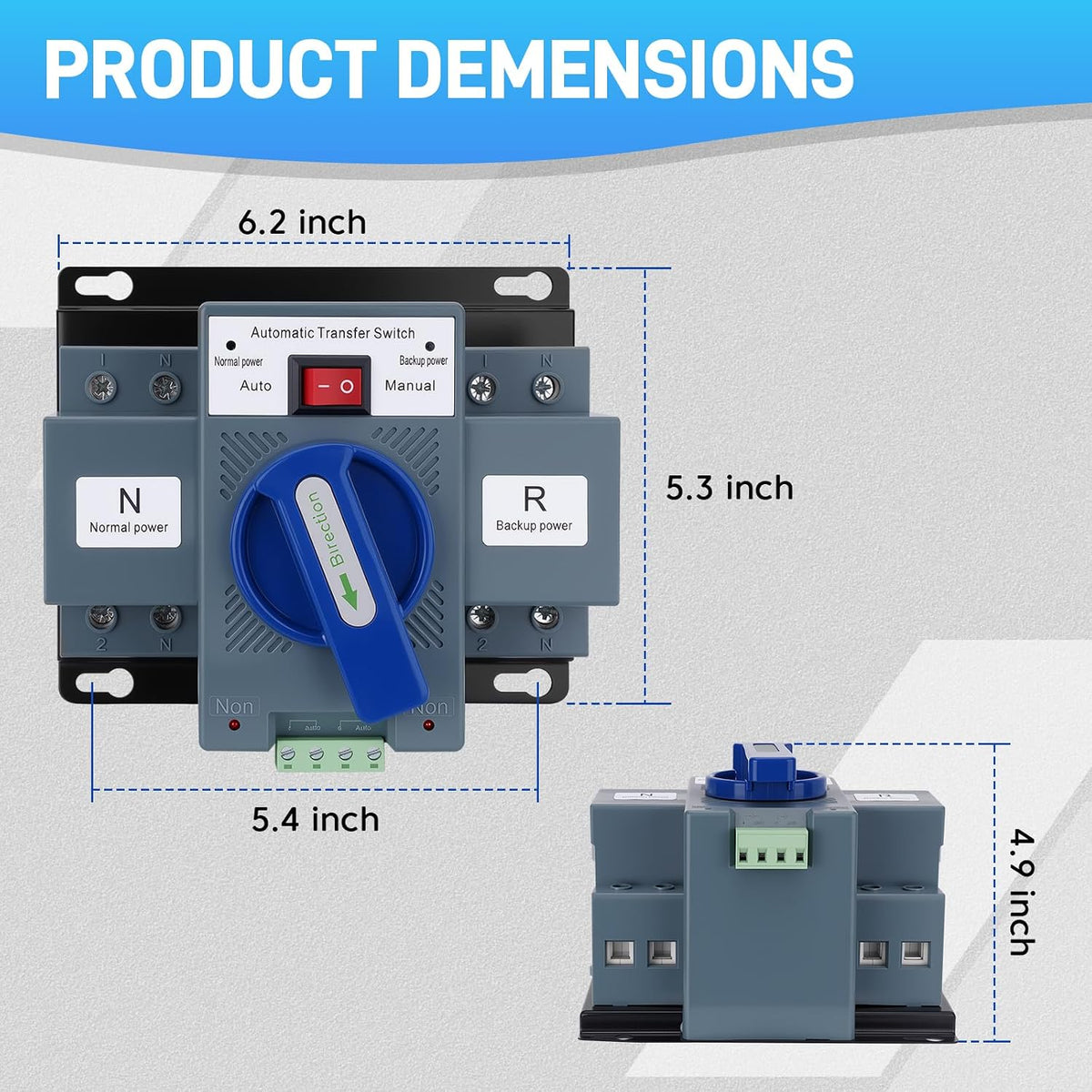 110V 63A 2P Dual Power Automatic Transfer Switch