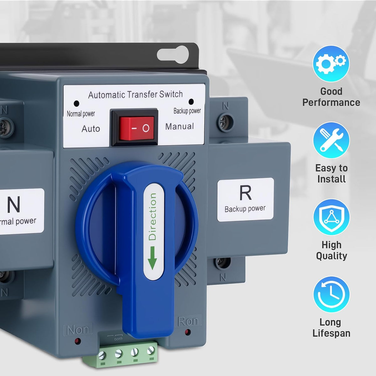 110V 63A 2P Dual Power Automatic Transfer Switch