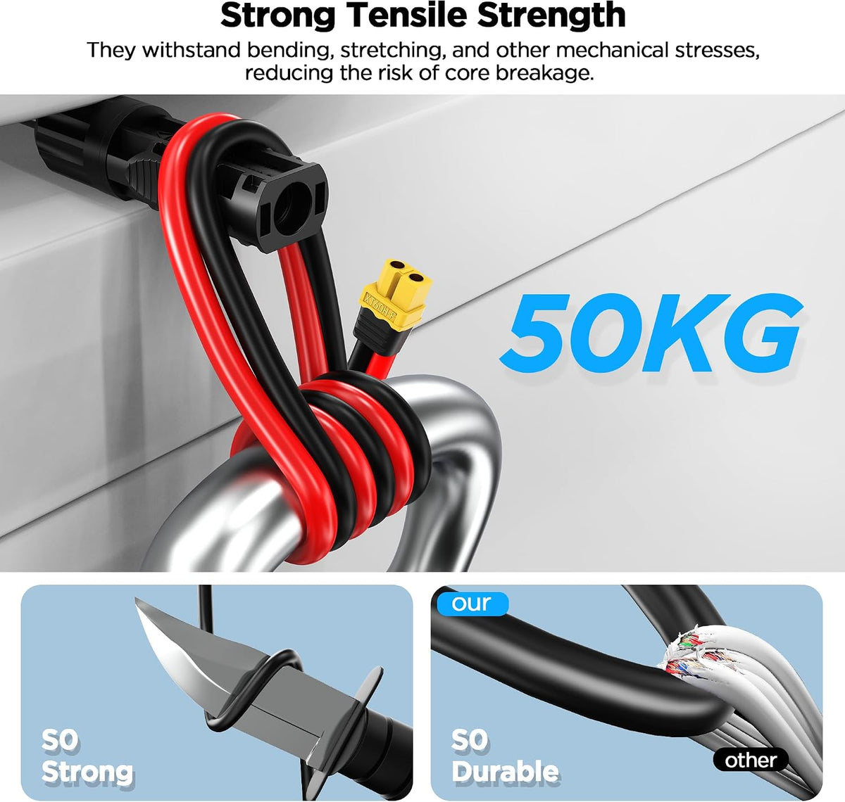 20FT Mc4 to Xt60 Connector Solar Charge Cable