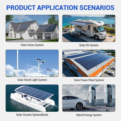 3000W Hybrid Inverter, 24Vdc to 110Vac Solar Inverter Charger Built-In 80A MPPT Controller, Pure Sine Wave PV Power Converter, Supports Battery-Less or AGM Lithium Battery