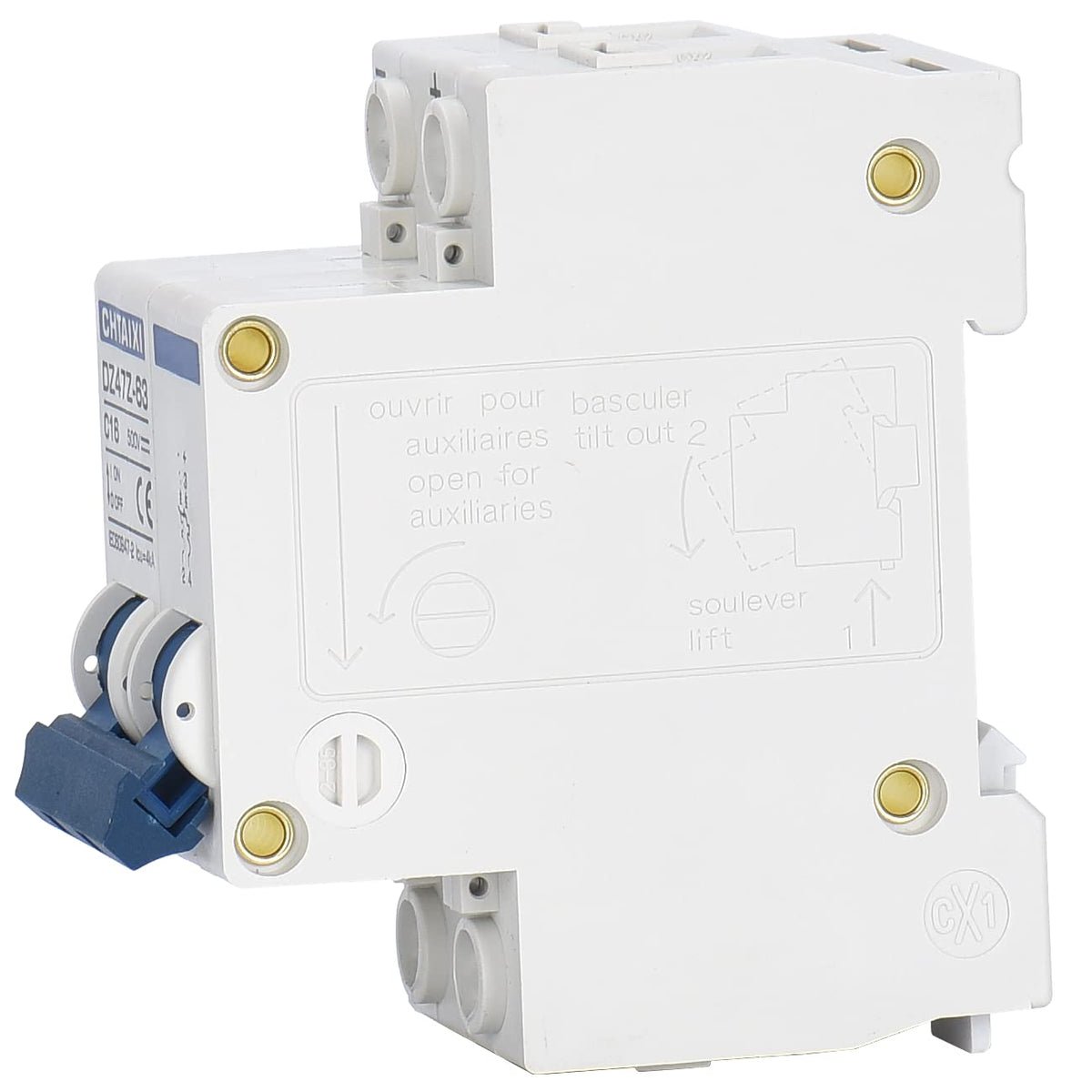 DC Miniature Circuit Breaker, 2 Pole 1000V 63 Amp