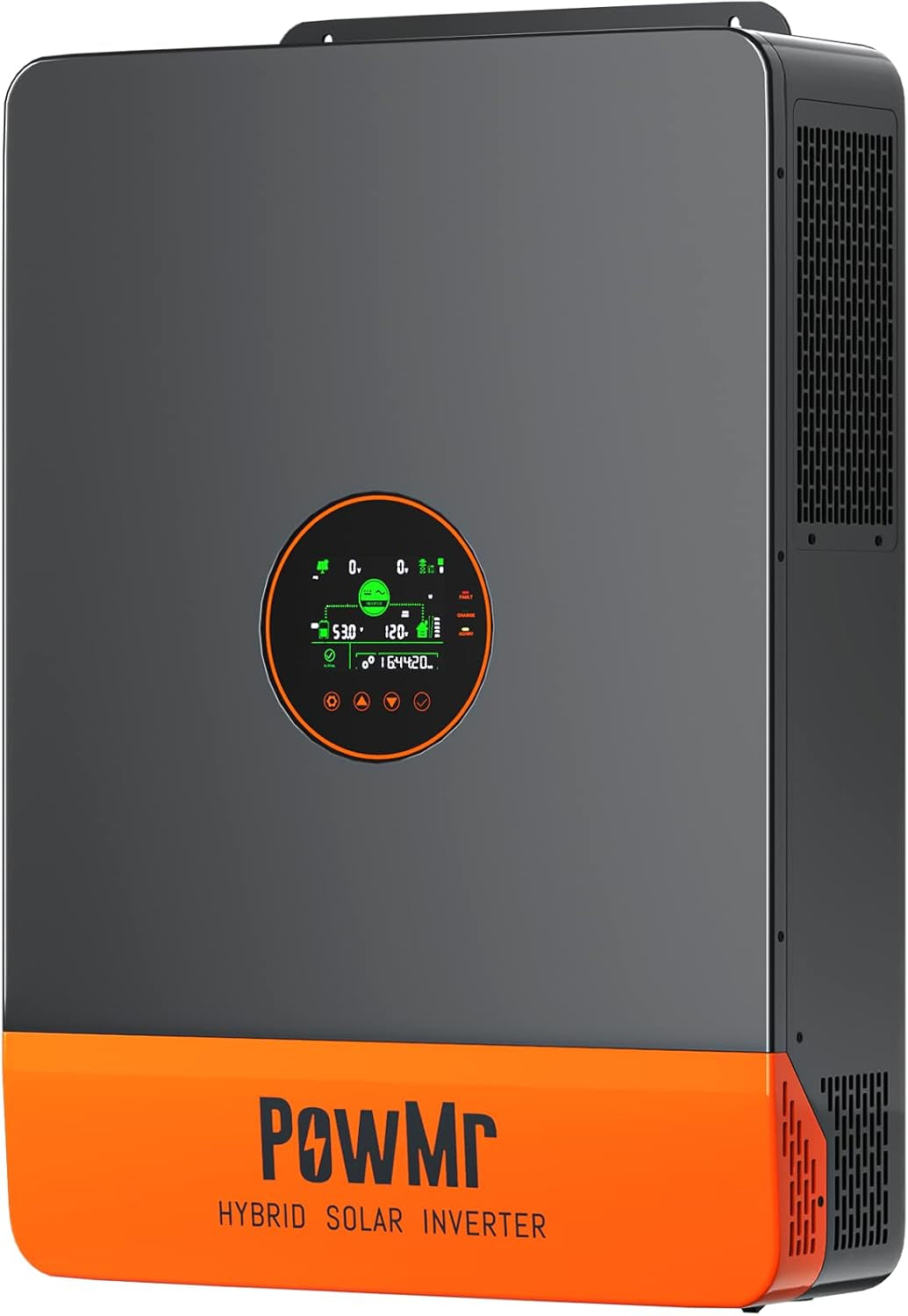 Powmr 10000W Solar Inverter 48V to 120/240V Split-Phase Output, Split-Phase Hybrid Inverter 10000W Built-In 200A MPPT Controller, Support 6-Unit Parallel and Can Batteryless Run