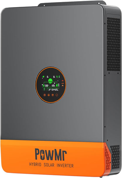 12000W Hybrid Solar Inverter, 48V DC to 110V/240V AC Split Phase Inverter with 200A MPPT Controller, Max PV Input 13.2Kw, 500VDC, Supports up to 6 in Parallel, for Lead Acid Lithium Battery