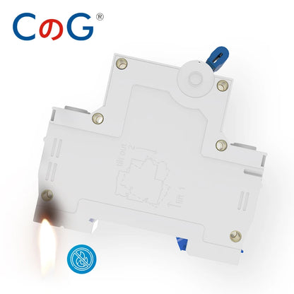 DZ47N 1P/2P 6A 10A 16A 20A 25A 32A 40A 50A 63A Circuit Breaker 120/240V MCB Din Rail Mount AC Disconnect Switch